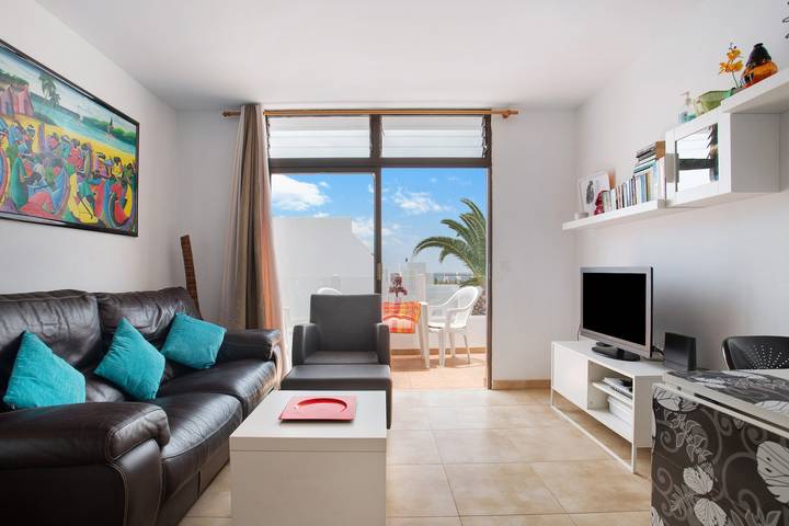 Ferienwohnung für 2 Personen, mit Balkon und Garten auf Lanzarote