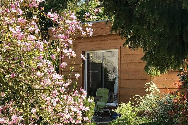 Chalet pour 2 personnes, avec Jacuzzi ainsi que Terrasse et Jardin