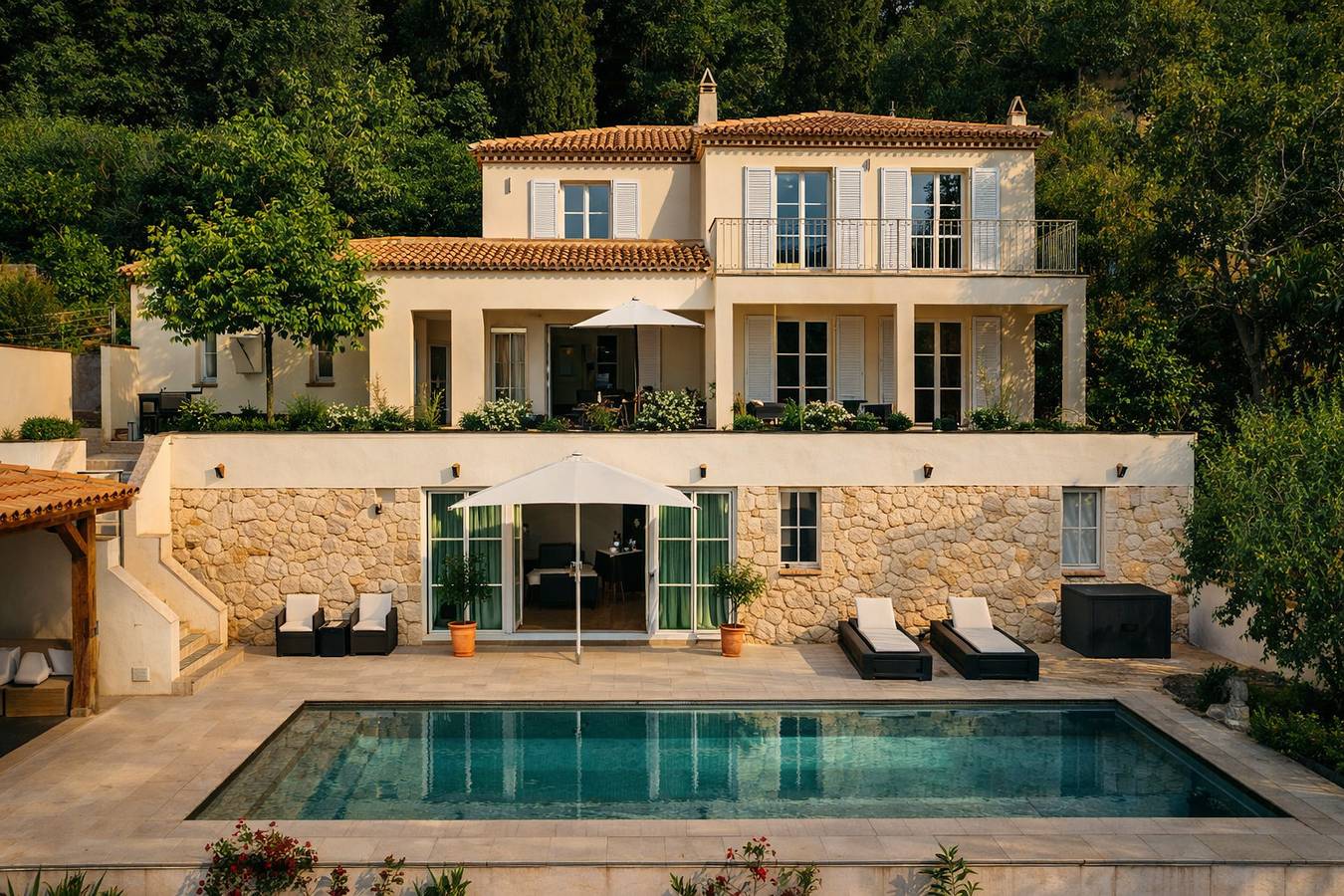 Villa with panoramic view over Cannes in Le Tignet, Cannes region