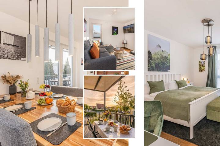 Ferienwohnung für 6 Personen, mit Balkon und Ausblick auf Usedom