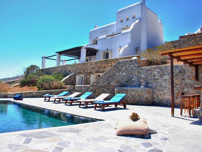 Agriturismo per 10 persone, con Terrazza e Giardino nonché Piscina a Mykonos