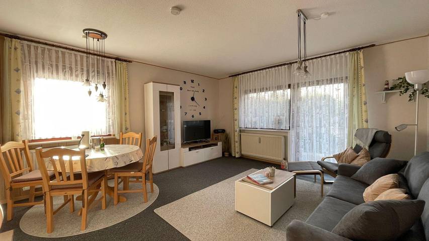 Ferienwohnung für 4 Personen, mit Terrasse und Garten sowie Sauna