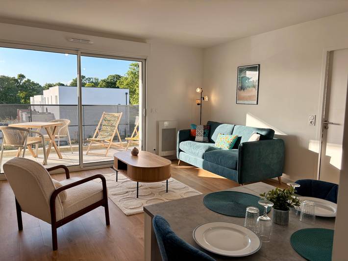 Location de vacances pour 2 personnes, avec balcon à Clohars-Carnoët
