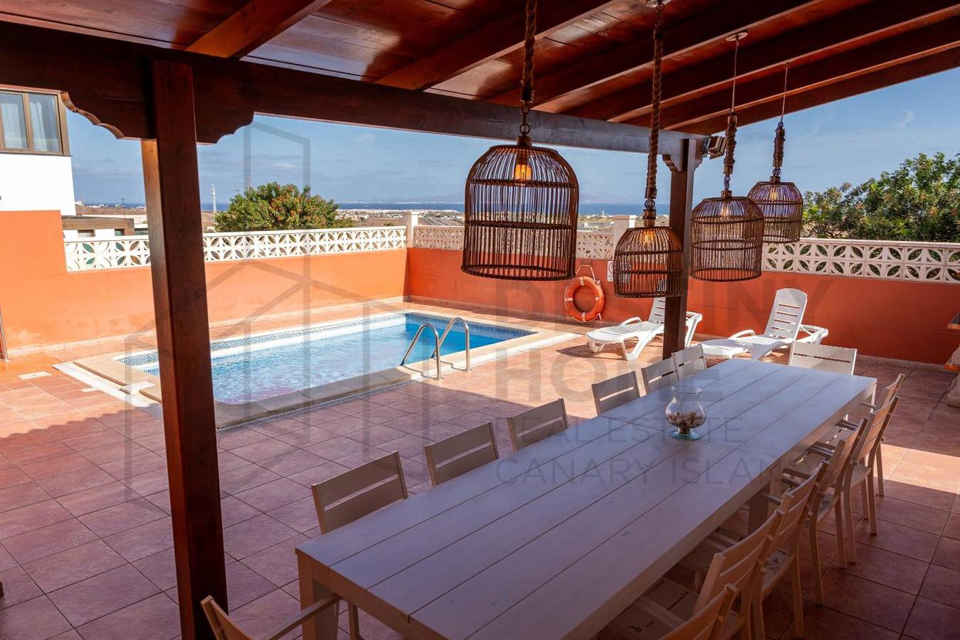 Vacation Villa 'Atlantic Ocean Private Pool' with Sea View and Wi-Fi in Geafond, La Oliva