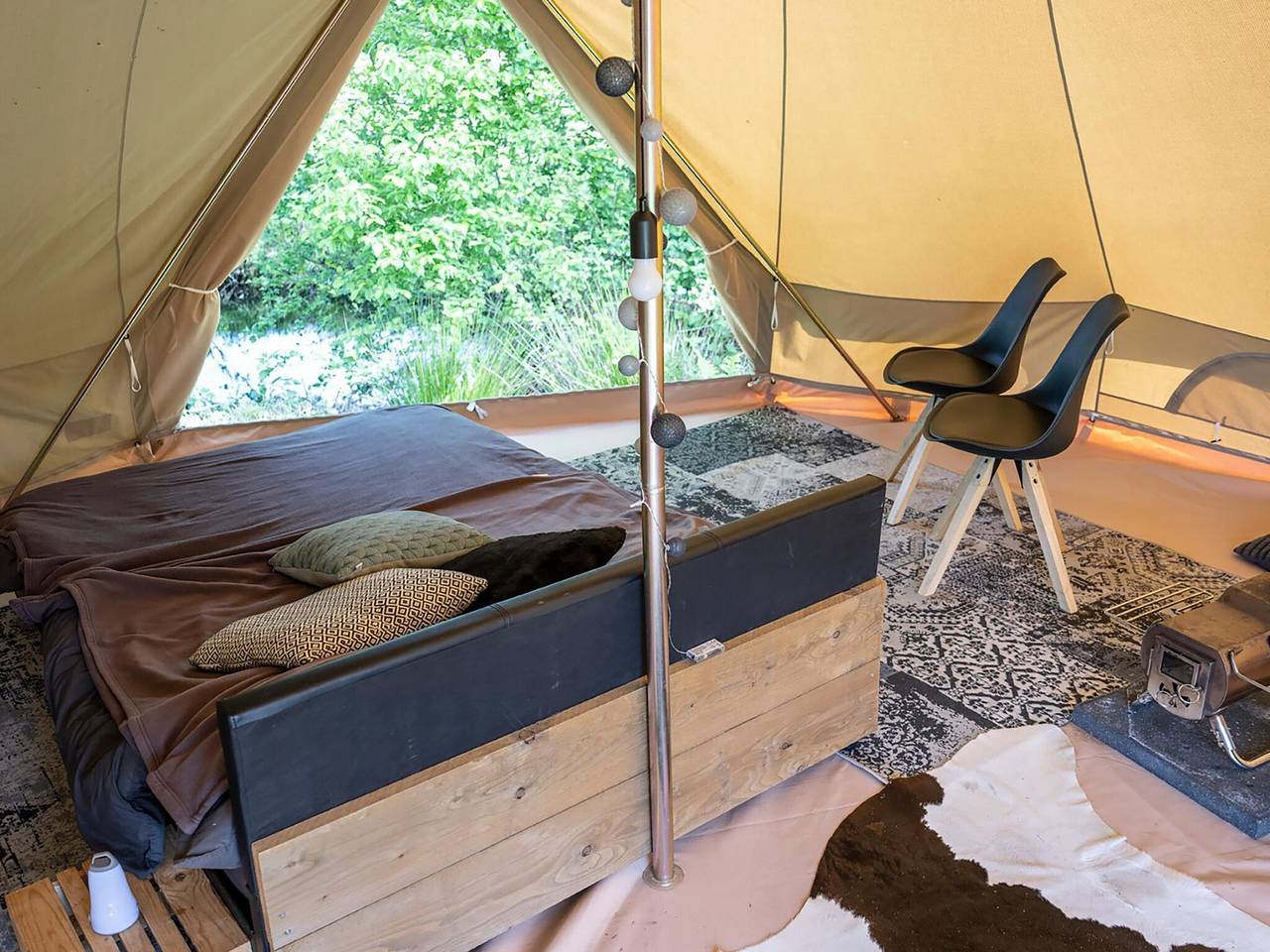 Glamping-Zelt in Twijzel Naturnah in Friesland
