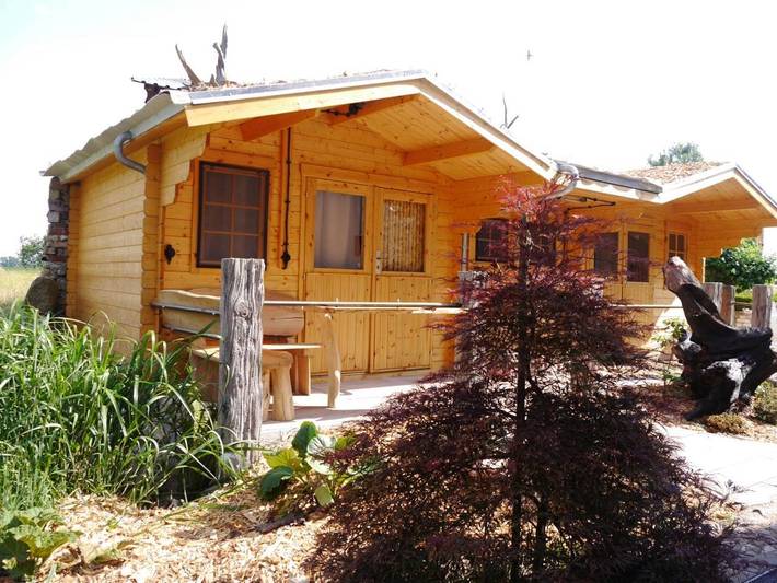 Lodge für 3 Personen, mit Balkon und Terrasse sowie Garten und Ausblick