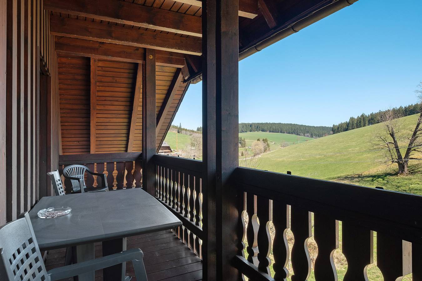 Ganze Wohnung, Ferienwohnung 'Armbruster' mit Gemeinschaftsterrasse, Gemeinschaftsgarten und Wi-Fi in Sankt Georgen im Schwarzwald, Mittlerer Schwarzwald