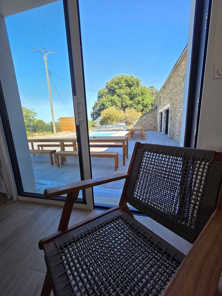 Gîtes De Groupe Les Boizeul Piscine - 2x15 Pers avec piscine privée, climatisation et Wi-Fi in Nivillac, Région de Vannes