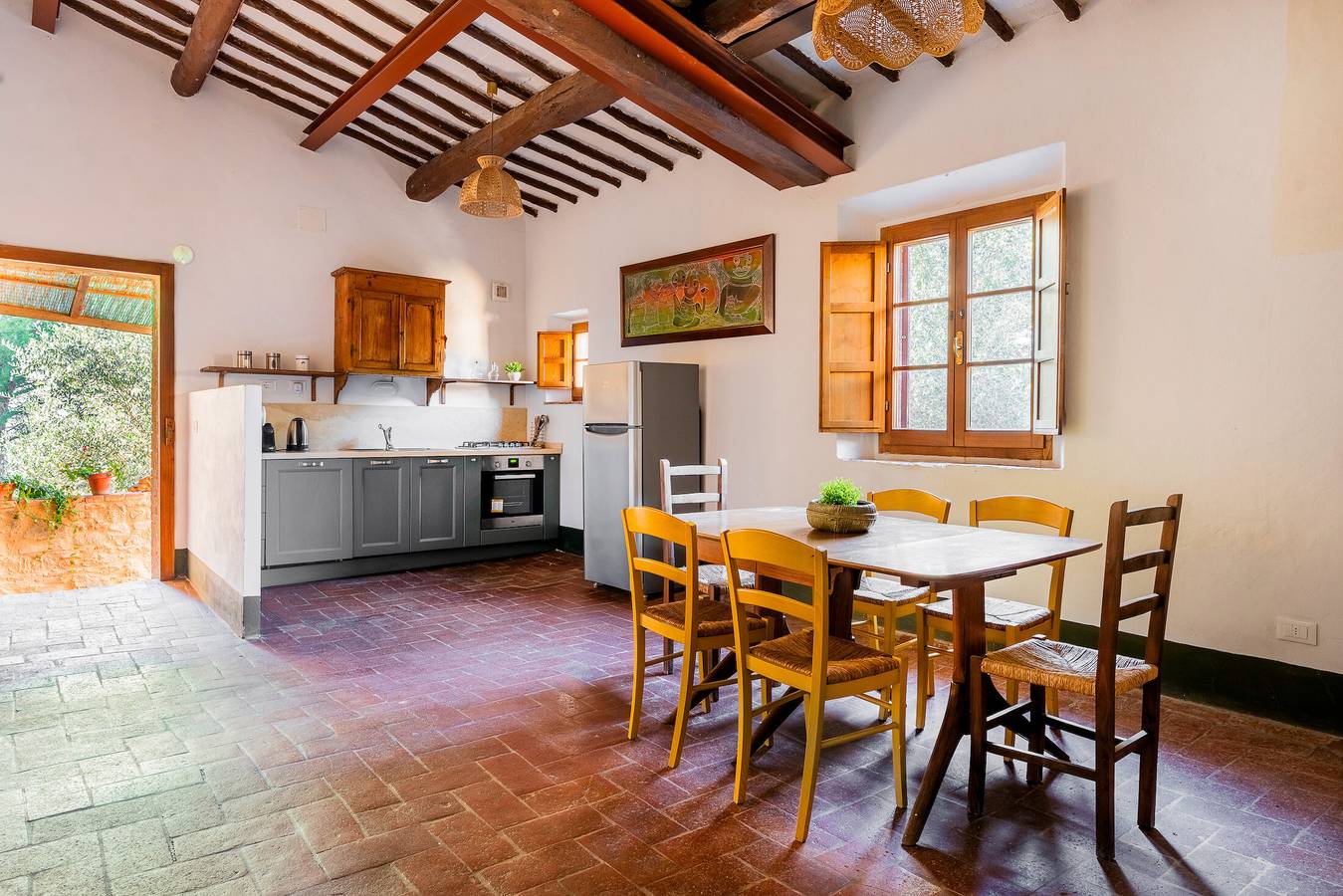 Ganze Wohnung, Apartment 'La Bandita Agriturismo' mit Gemeinschaftsgarten, Wlan und Klimaanlage in Siena, Siena Provinz
