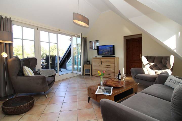 Ferienwohnung für 4 Personen, mit Balkon und Sauna