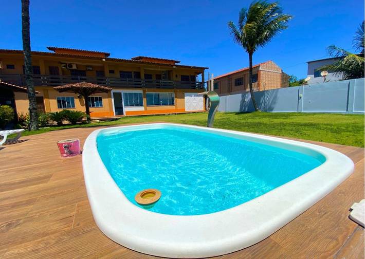 Casas e apartamentos de temporada para 14 pessoas, com terraço e piscina e ainda vista, com animais de estimação em Anchieta