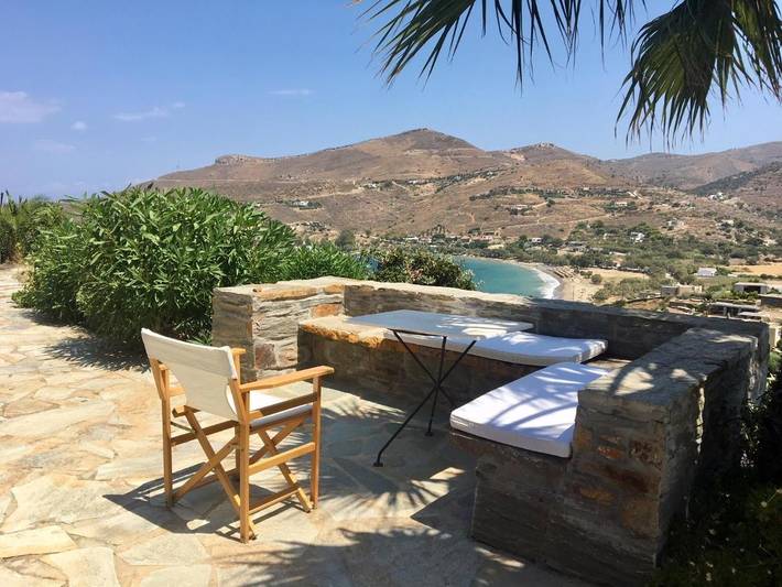 Maison d’hôte pour 2 personnes, avec Balcon et Terrasse ainsi que Jardin et Vue dans Kea