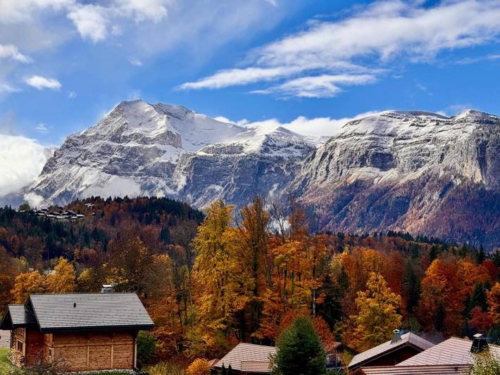 Location de vacances pour 3 personnes, avec jardin et vue dans Les Carroz - 3