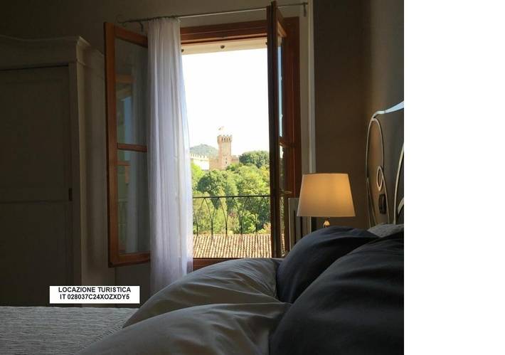 Gîte pour 4 personnes, avec balcon et vue à Este