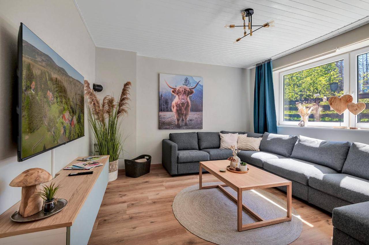 Hirsch Hänsel Ferienhaus Garten mit Bergblick - Grill -Wald in Torfhaus, Harzvorland