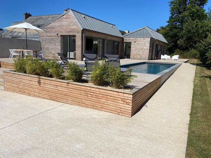 Location de vacances pour 8 personnes, avec piscine ainsi que terrasse et jardin, animaux acceptés à Landunvez - 2