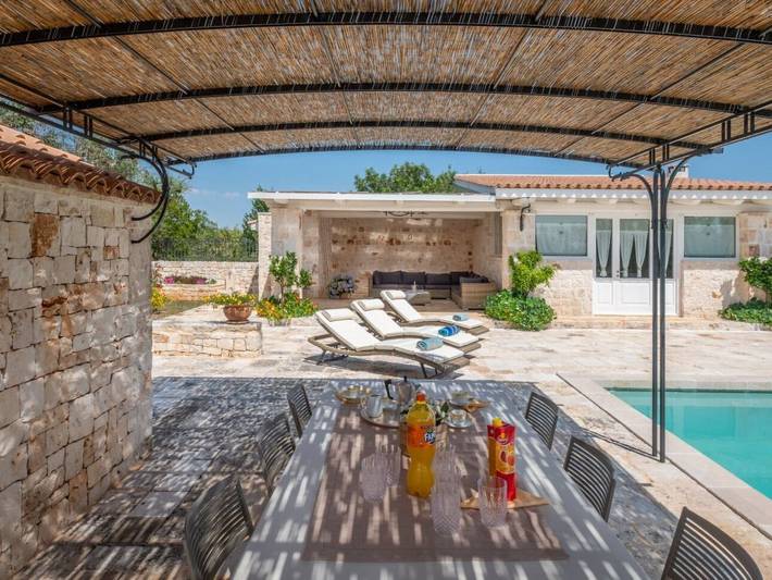 Trullo per 8 persone, con Giardino e Piscina a Castellana Grotte