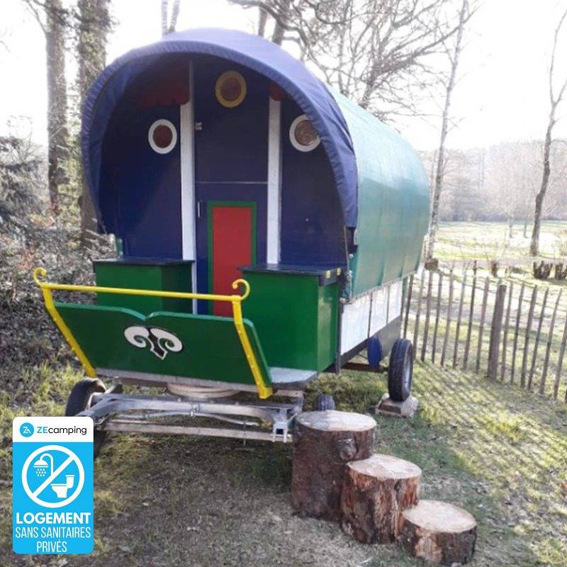 Zecamping 3* piscine chauffée roulotte 2 pers in Huelgoat, Châteaulin und Umgebung