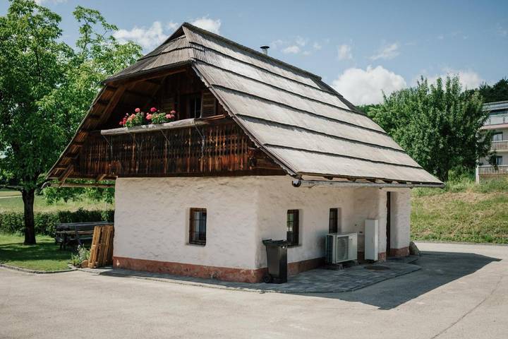 Ferienhaus für 3 Personen, mit Balkon und Garten sowie Ausblick