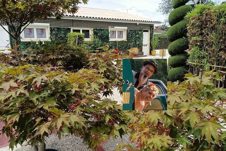 Location de vacances pour 4 personnes, avec terrasse et jardin à Saint-Médard-de-Guizières