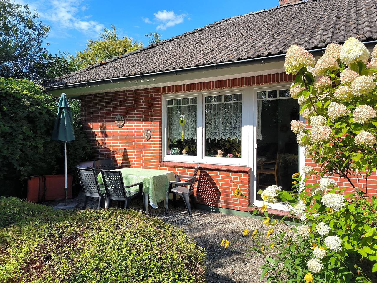 Ganze Ferienwohnung, Petersen: Ferienhof mit toller Gastfreundschaft - Ferienhaus in Großenwiehe, Grünes Binnenland