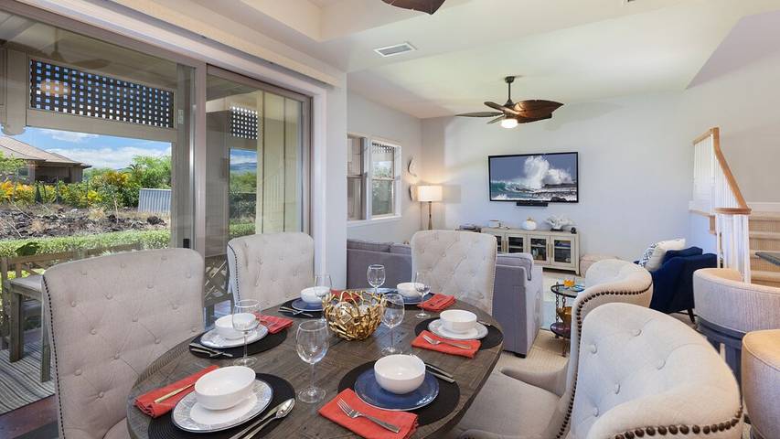 Vacation rental for 6 people, with pool and yard as well as hot tub in Puako