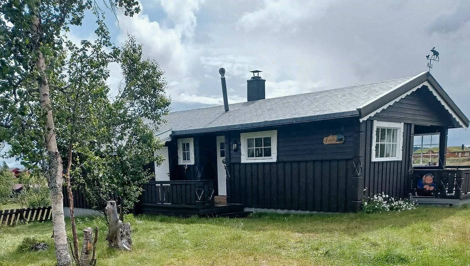 Familienhütte mit Lagerfeuerplatz auf Søndre Fjellstølen in Sør-Aurdal