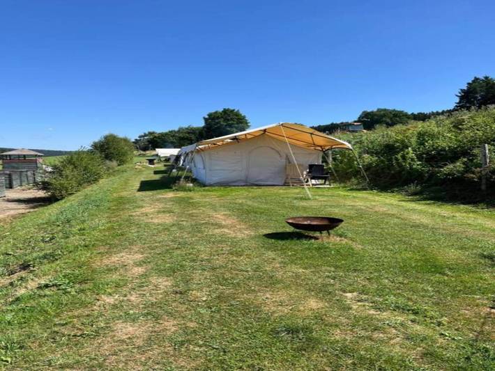 Camping tent for 8 people, with Terrace and Garden in Belgium