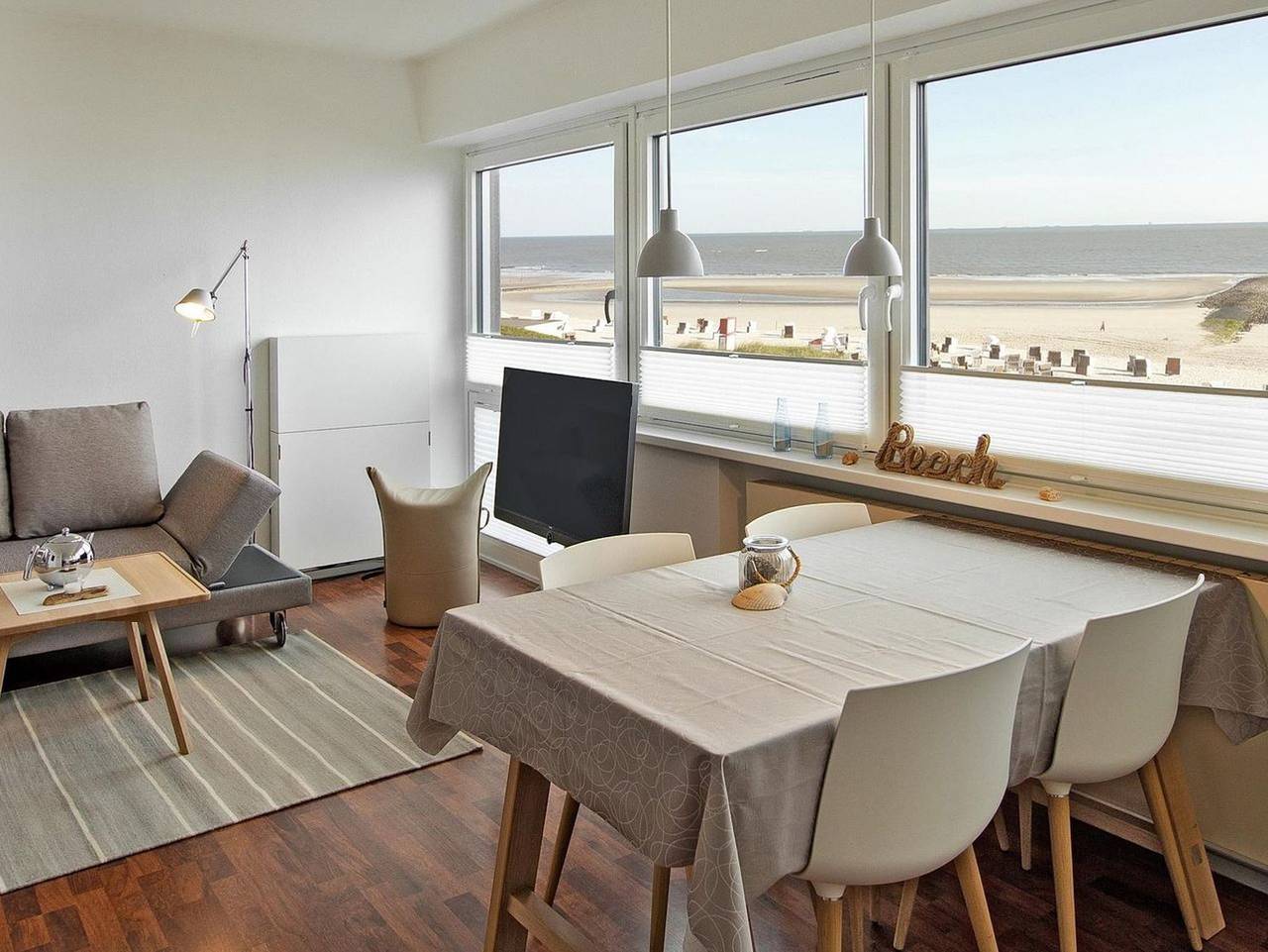 Ganze Ferienwohnung, Haus Panorama - Tolle Ferienwohnung in der ersten Reihe mit sensationellem Meer- und Strandblick in Wangerooge