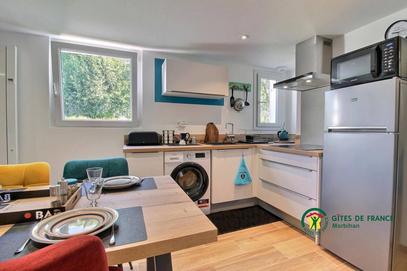 Casa de vacaciones 'La Fleur De Vie' con jardín privado y Wi-Fi in Pluneret, Côte des Mégalithes