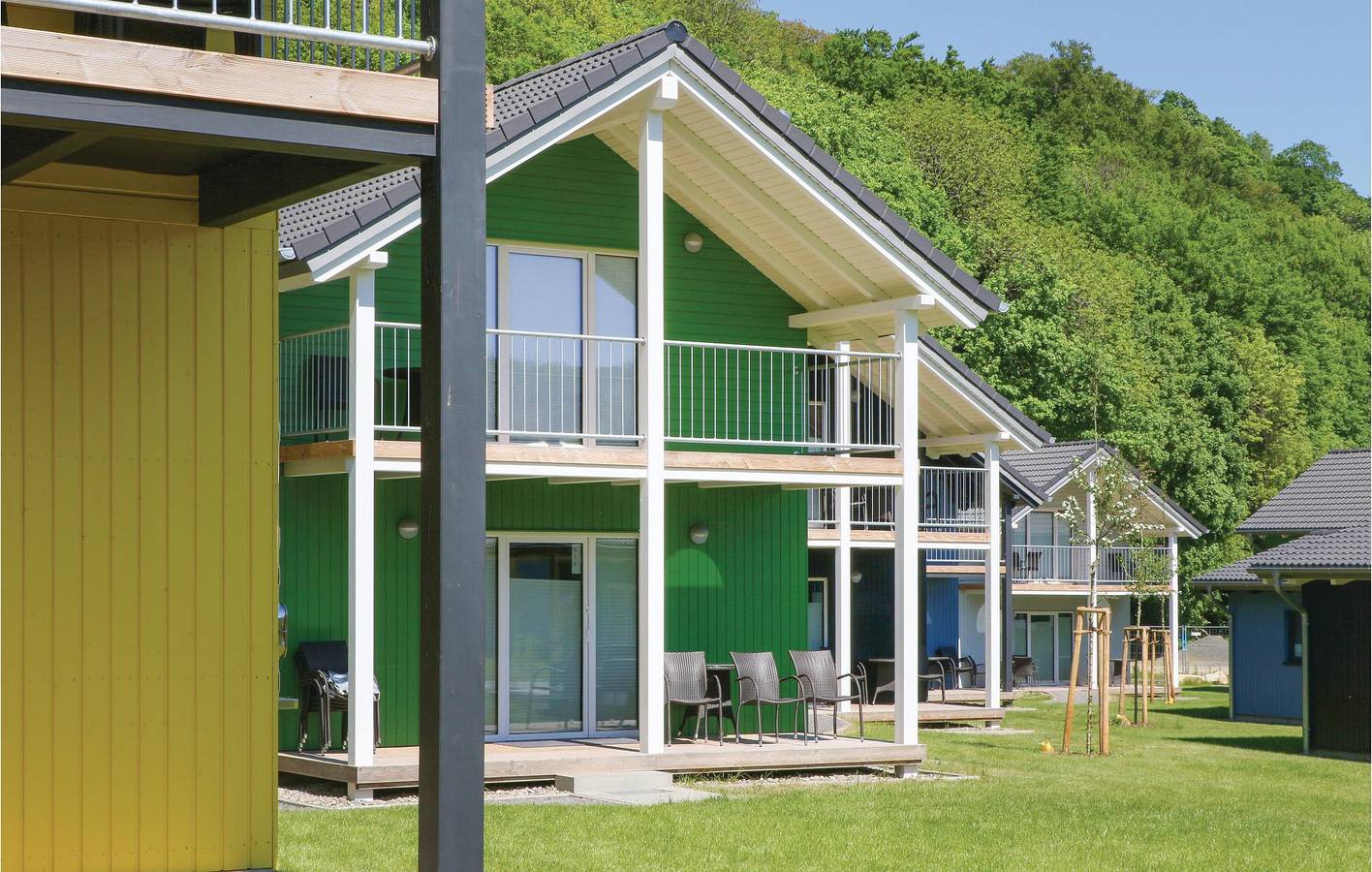 Accogliente appartamento con sauna vicino agli impianti di risalita e al fiume, parcheggio, terrazza in Thale, Harzvorland