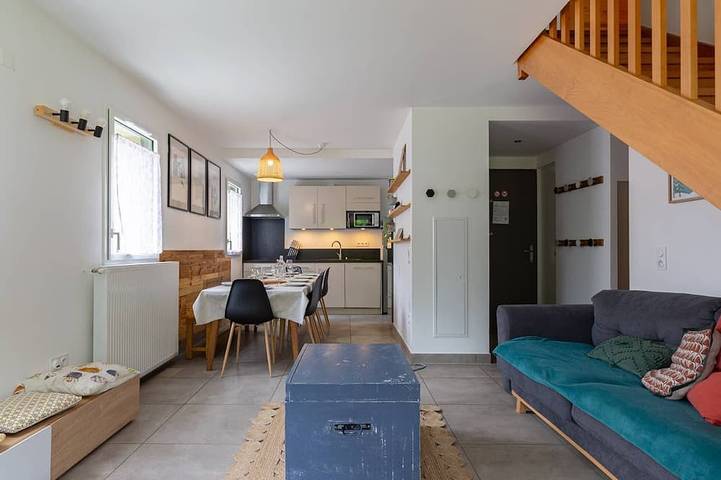 Gîte pour 11 personnes, avec balcon dans Balnéa