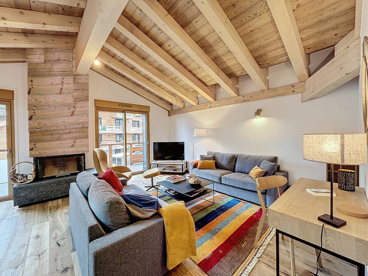 Ganze Wohnung, Wunderschöne Wohnung mit 4 Schlafzimmern in der Nähe des Skigebiets Les Portes du Mont Blanc in Combloux, Pays du Mont-Blanc
