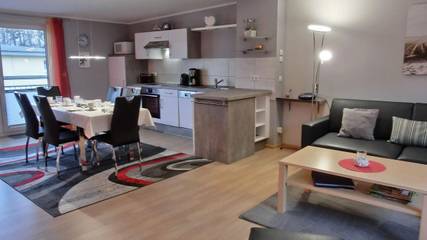 Ferienwohnung für 4 Personen, mit Balkon und Sauna in Gelbensande