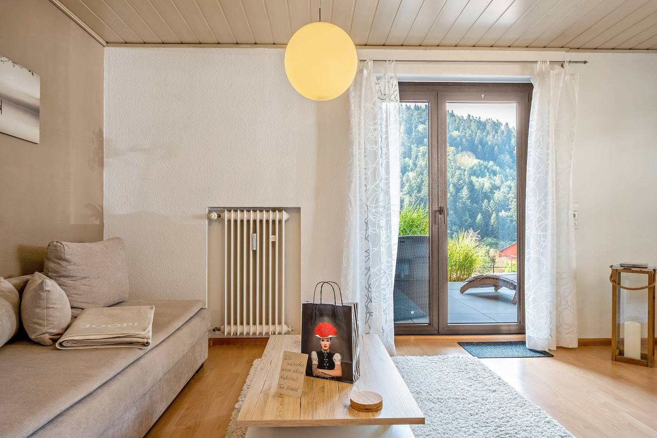 Ganze Wohnung, Ferienwohnung Uli Schätzle mit Bergblick, privater Terrasse und Wlan in Hornberg, Mittlerer Schwarzwald