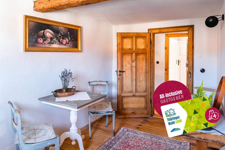 Ferienwohnung für 3 Personen, mit Garten und Ausblick in Bad Liebenstein