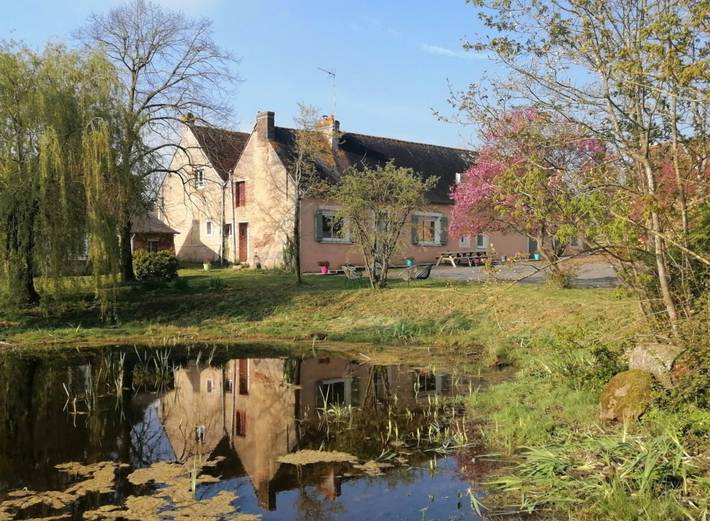 Gîte pour 12 personnes, avec jardin, animaux acceptés à Chantenay-Villedieu