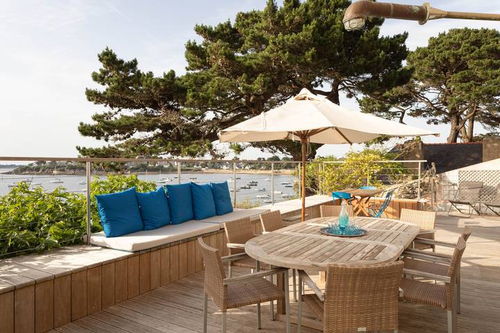 Location de vacances pour 12 personnes, avec Terrasse dans Port Navalo