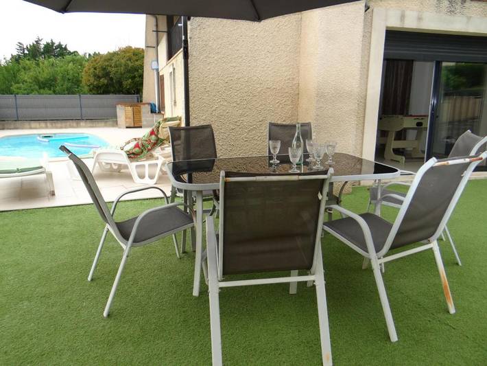 Location de vacances pour 6 personnes, avec piscine ainsi que jardin et vue à Montréal (Lanquedoc-Roussillon) - 4