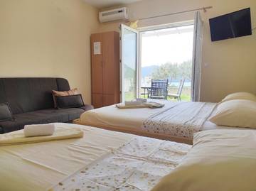 Gîte pour 4 personnes, avec balcon/terrasse et balcon dans Neum