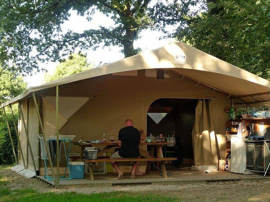 Camping Ushuaïa Villages de Pont Calleck - Bungalow 5 persons - Bungalow Canada in Inguiniel, Lorient region