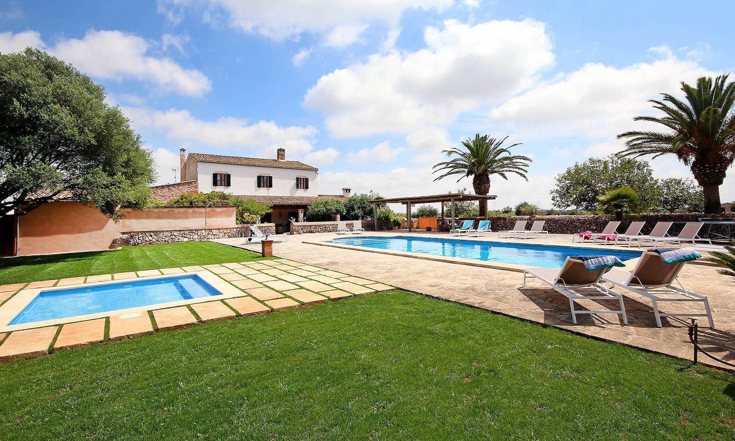 Casa Son Rossinyol Nou – Geräumige Finca für bis zu 18 Gäste auf Mallorca in Campos, Mallorca Süden