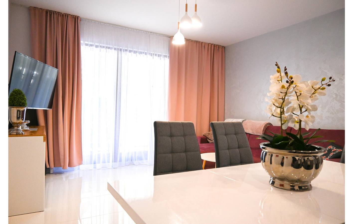 Cały apartament wypoczynkowy, Apartament wakacyjny dla 4 osób z taras in Łukęcin, Morze Bałtyckie