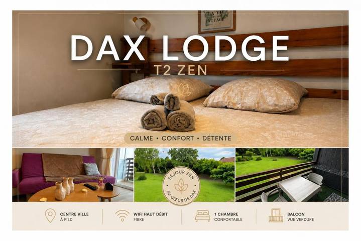 Gîte pour 4 personnes, avec balcon dans Thermes des Arènes