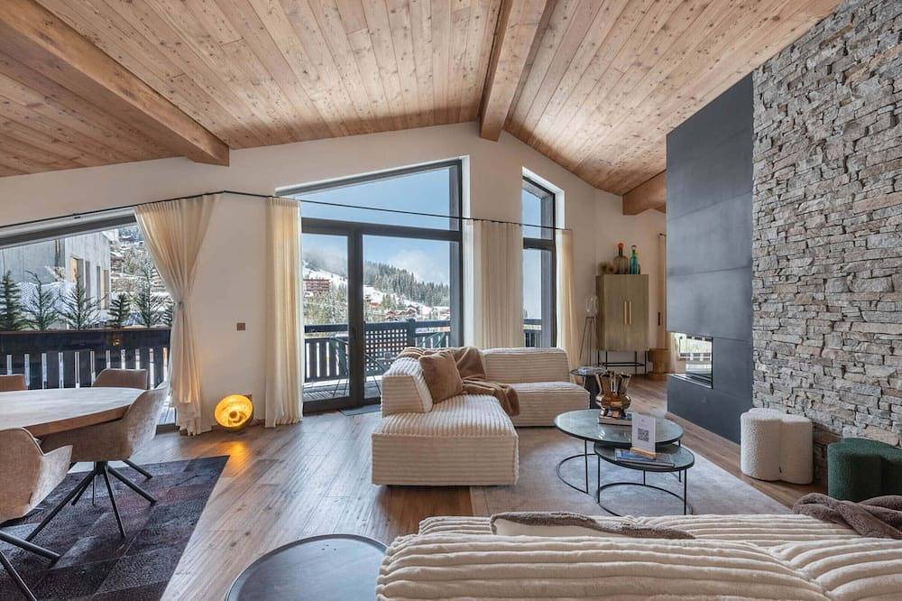 Ganze Wohnung, Ski-in/ski-out Duplex mit Spa-Zugang in Courchevel 1850 in Courchevel 1850, Saint-Bon-Tarentaise