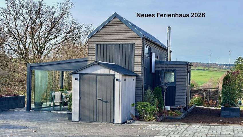 Ferienhaus für 4 Personen, mit Ausblick und Sauna sowie Terrasse