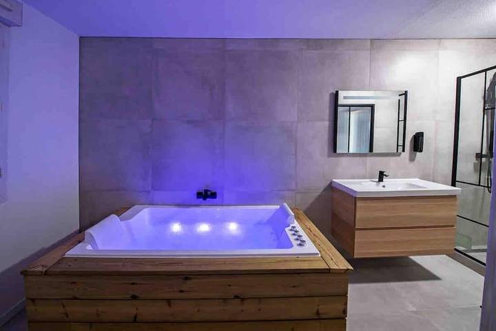 Location de vacances pour 5 personnes, avec Balcon ainsi que Jacuzzi et Terrasse à Villeurbanne