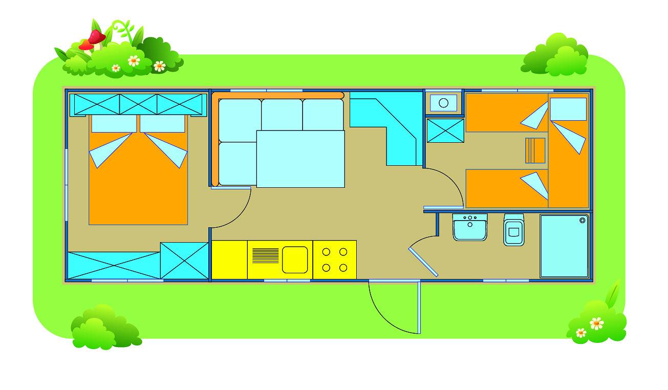 Ferienanlage Balatontourist Füred Mobilehome Happy Easy für 6 Personen in Balatonfüred, Balatonfüredi járás
