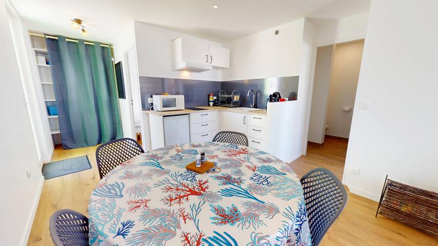 Gîte pour 4 personnes, avec balcon dans Plage des Mouettes