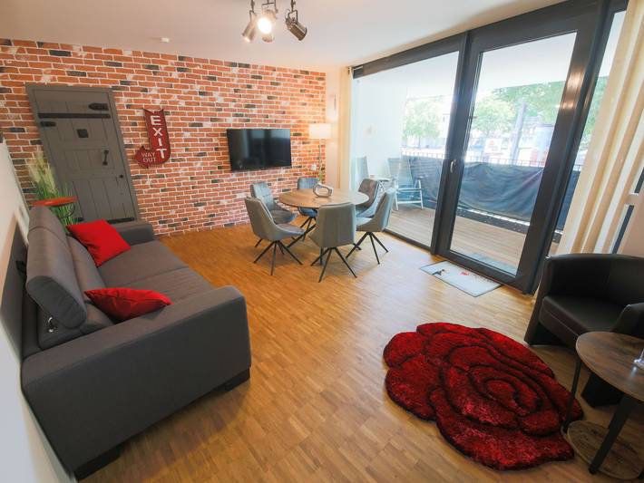 Ferienwohnung für 7 Personen, mit Balkon und Terrasse